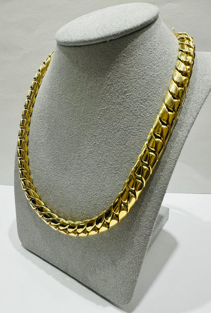 10K GOLD CUBAN LINK CHAIN NECKLACE- 59.5gm