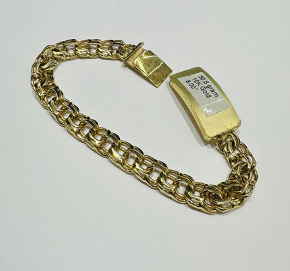 10K GOLD CHINO LINK CHAIN BRACELET- 30.7gm    8"