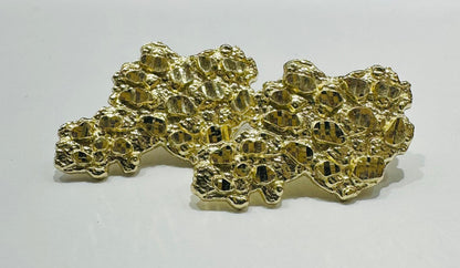 10K GOLD NUGGET EARRING- 5.2gm