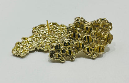 10K GOLD NUGGET EARRING- 5.2gm