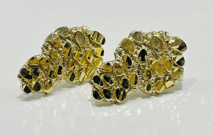 10K GOLD NUGGET EARRING- 1.8gm