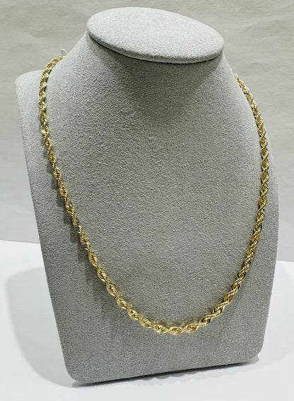 10K GOLD ROPE CHAIN- 5.5gm    22"    2.99mm