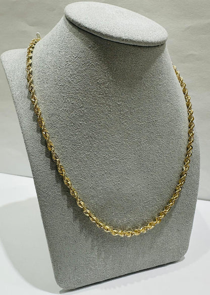 10K GOLD ROPE CHAIN- 5.9gm    24"    2.95mm