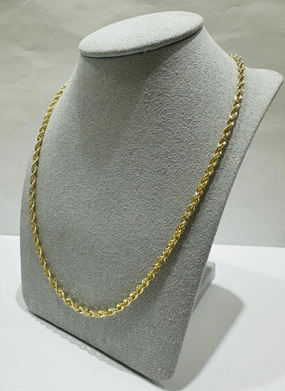 10K GOLD ROPE CHAIN- 4.5gm    24"    2.70mm