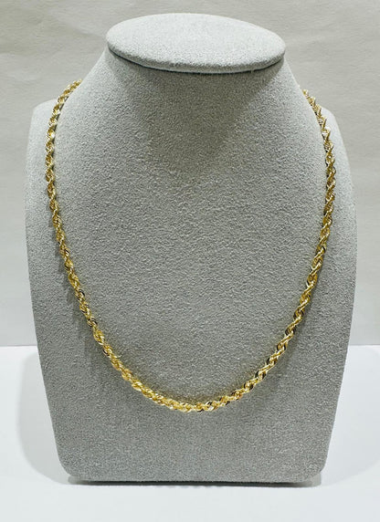 10K GOLD ROPE CHAIN- 3.3gm    18"     2.69mm