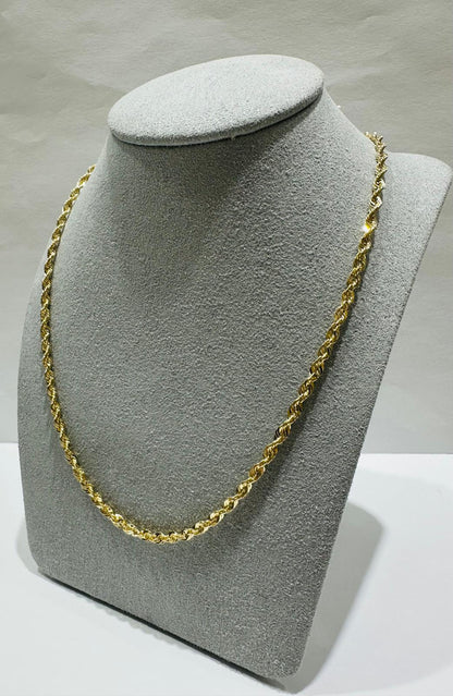 10K GOLD ROPE CHAIN- 3.3gm    18"     2.69mm