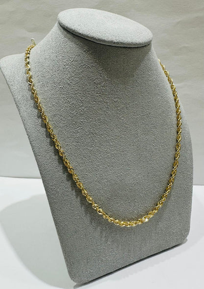 10K GOLD ROPE CHAIN- 3.3gm    18"     2.69mm