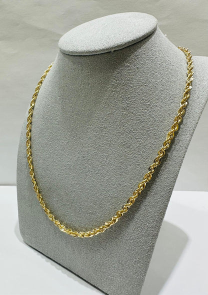 10K GOLD ROPE CHAIN- 5.1gm    20"    2.99mm