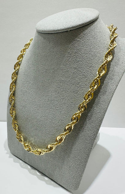 10K GOLD ROPE CHAIN-  20.0gm    24"    6.20mm
