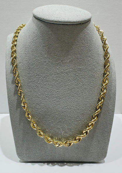 10K GOLD ROPE CHAIN-  14gm    20"    5.85mm