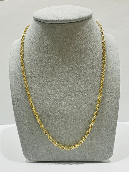 10K GOLD ROPE CHAIN-  4.0gm    16"     3.08mm