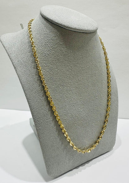 10K GOLD ROPE CHAIN-  4.0gm    16"     3.08mm