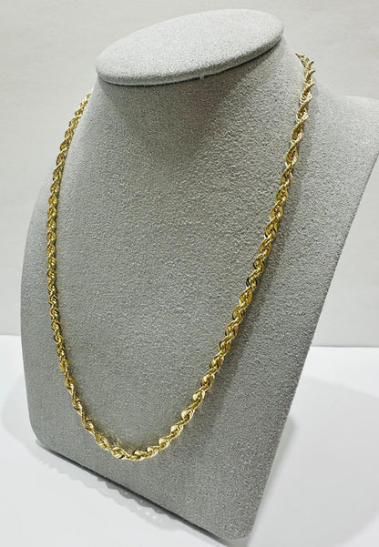 10K GOLD ROPE CHAIN-  4.0gm    16"     3.08mm