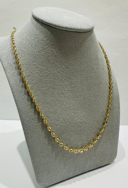 10K GOLD ROPE CHAIN-  3.5gm    18"     2.80mm