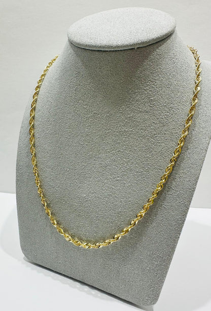 10K GOLD ROPE CHAIN-  3.5gm    18"     2.80mm
