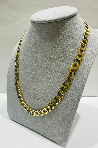 10K GOLD CUBAN LINK CHAIN-  17.3gm    16"     6.99mm