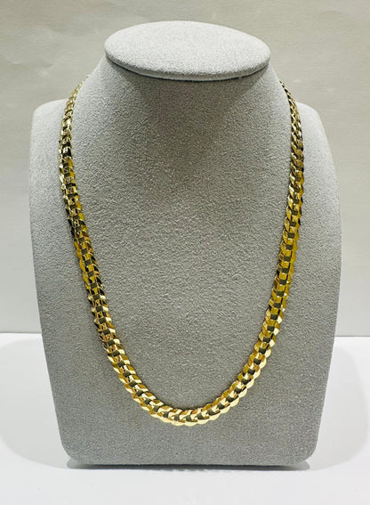 10K GOLD CUBAN LINK CHAIN-  20gm    24"     5.65mm