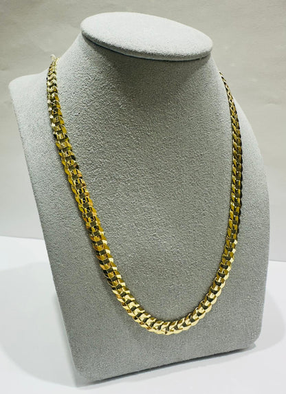 10K GOLD CUBAN LINK CHAIN-  20gm    24"     5.65mm