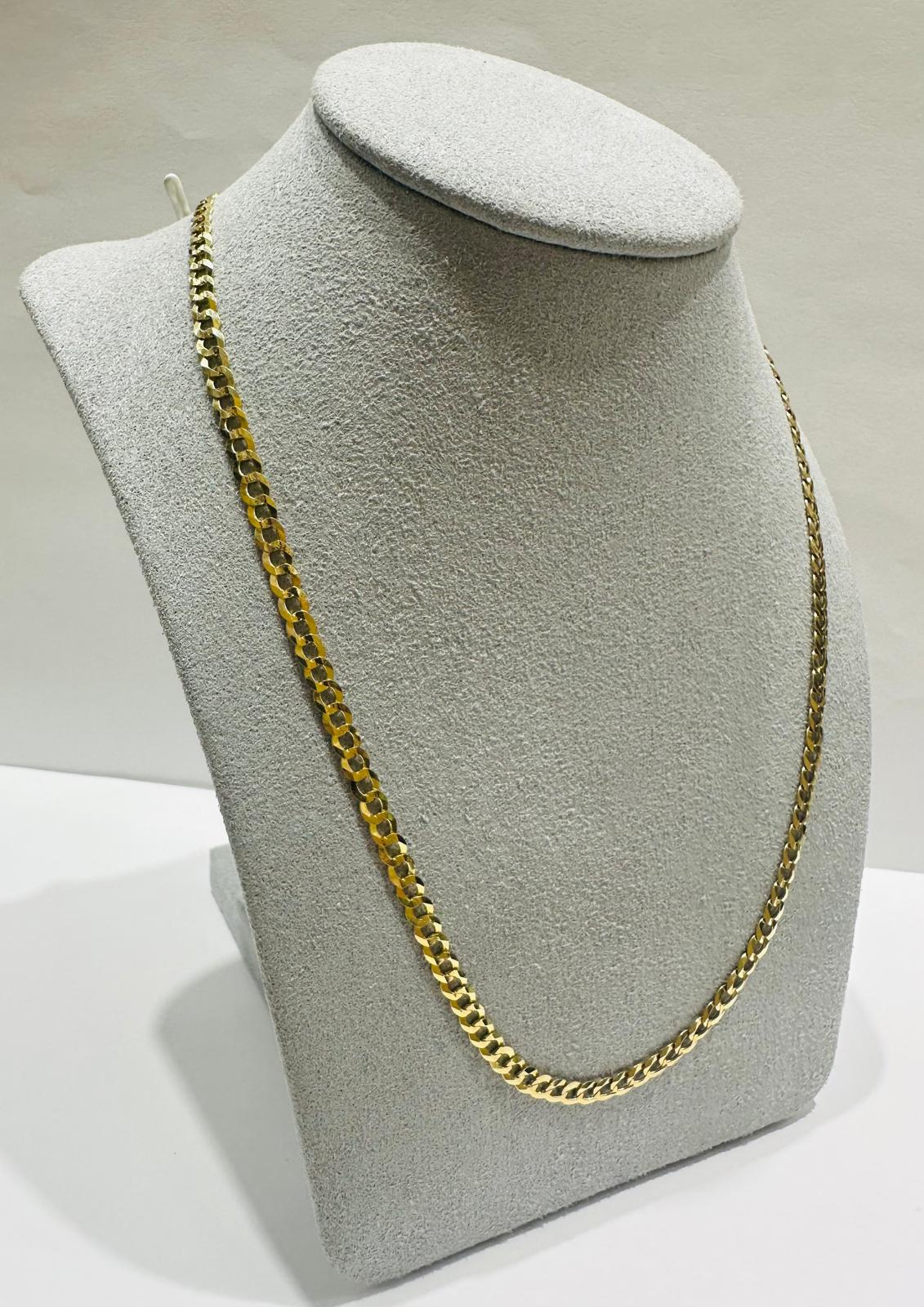 10K GOLD CUBAN LINK CHAIN-  8.3gm    26"     3.40mm
