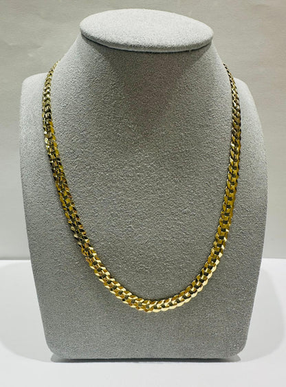 10K GOLD CUBAN LINK CHAIN-  13.7gm    22"     4.96mm