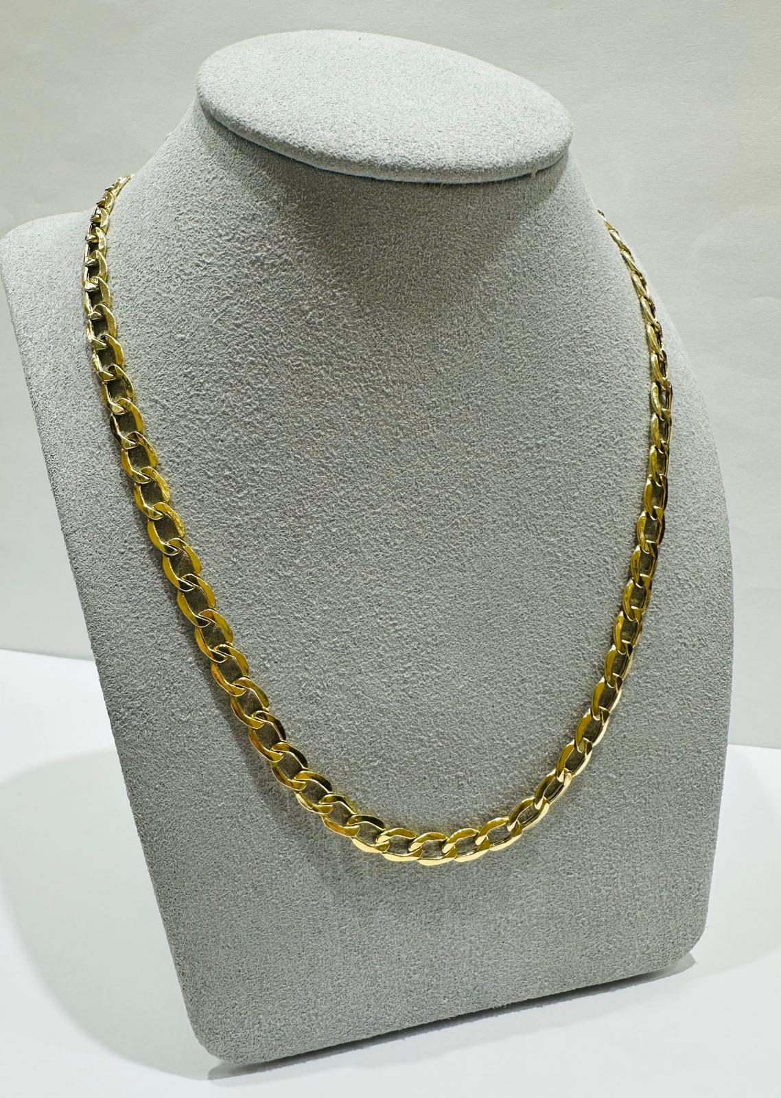 10K GOLD CUBAN LINK CHAIN-  10gm    24"     5.00mm