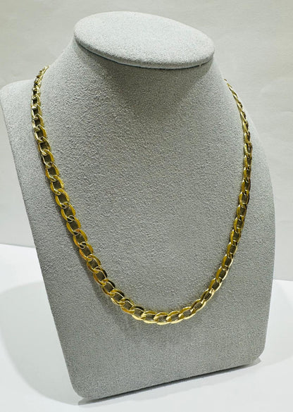 10K GOLD CUBAN LINK CHAIN-  10gm    24"     5.00mm