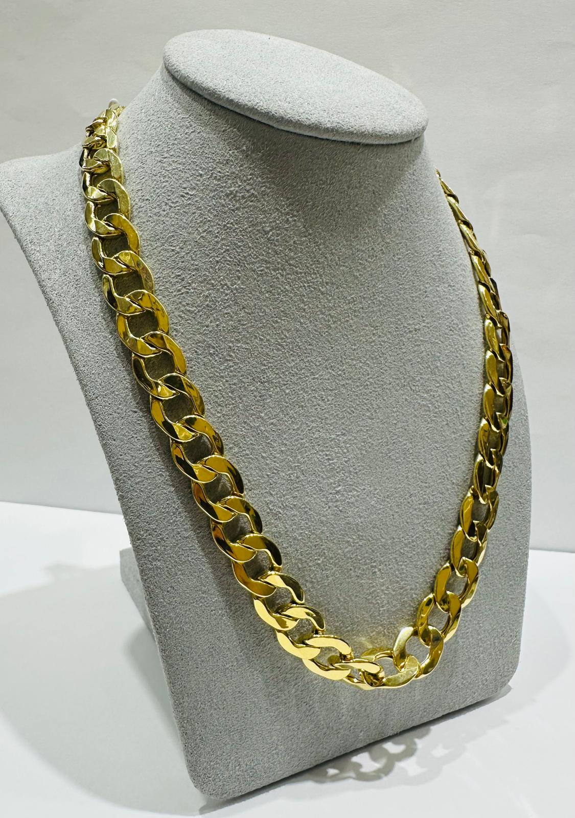 10K GOLD CUBAN LINK CHAIN-  34.2gm    22"     10.05mm