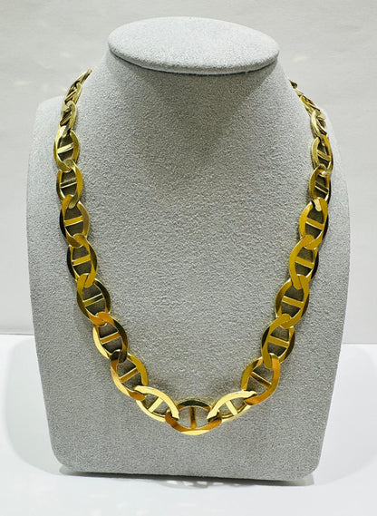 10K GOLD MARINER LINK CHAIN-  47.2gm    20"     10.45mm