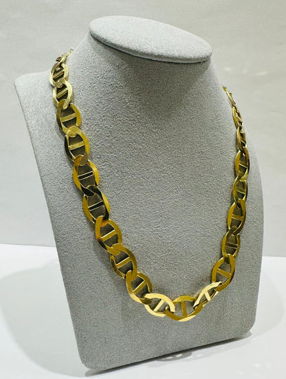 10K GOLD MARINER LINK CHAIN-  47.2gm    20"     10.45mm