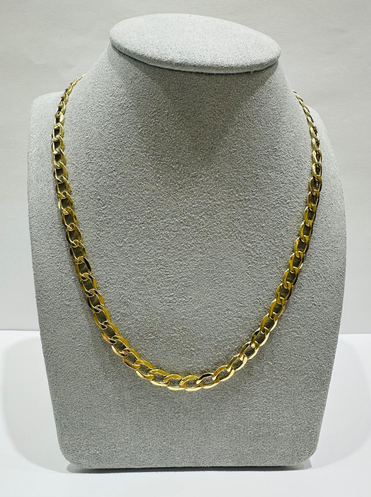 10K GOLD CUBAN LINK CHAIN-  10gm    24"     5.00mm