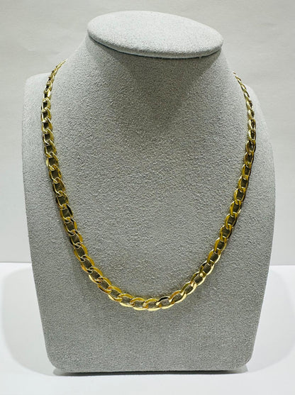 10K GOLD CUBAN LINK CHAIN-  10gm    24"     5.00mm