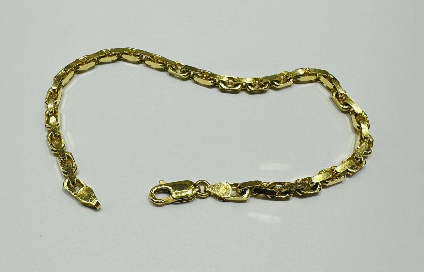 10K GOLD MARINER LINK CHAIN BRACELET-  11.3gm    8"    3.25mm