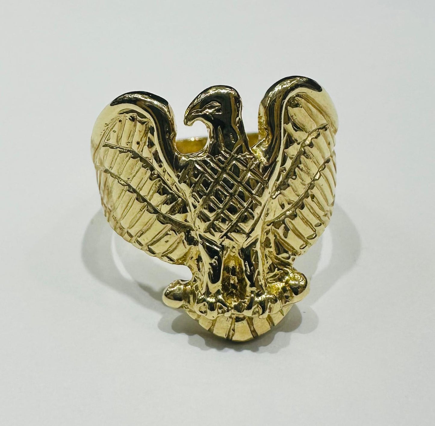 10K GOLD EAGLE RING-  5.8gm