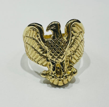 10K GOLD EAGLE RING-  5.8gm