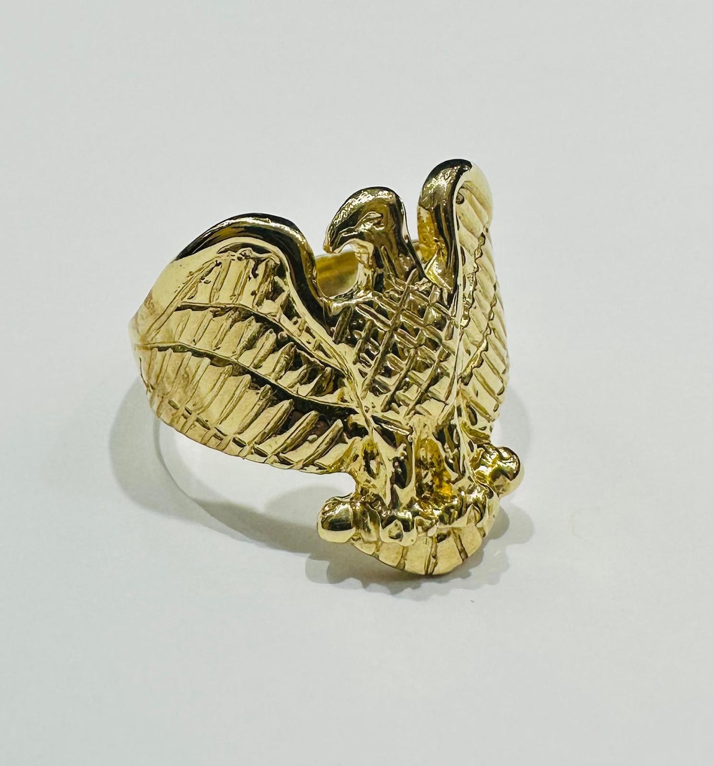 10K GOLD EAGLE RING-  5.8gm