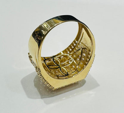 10K GOLD BAGUETTE RING- 4.6gm