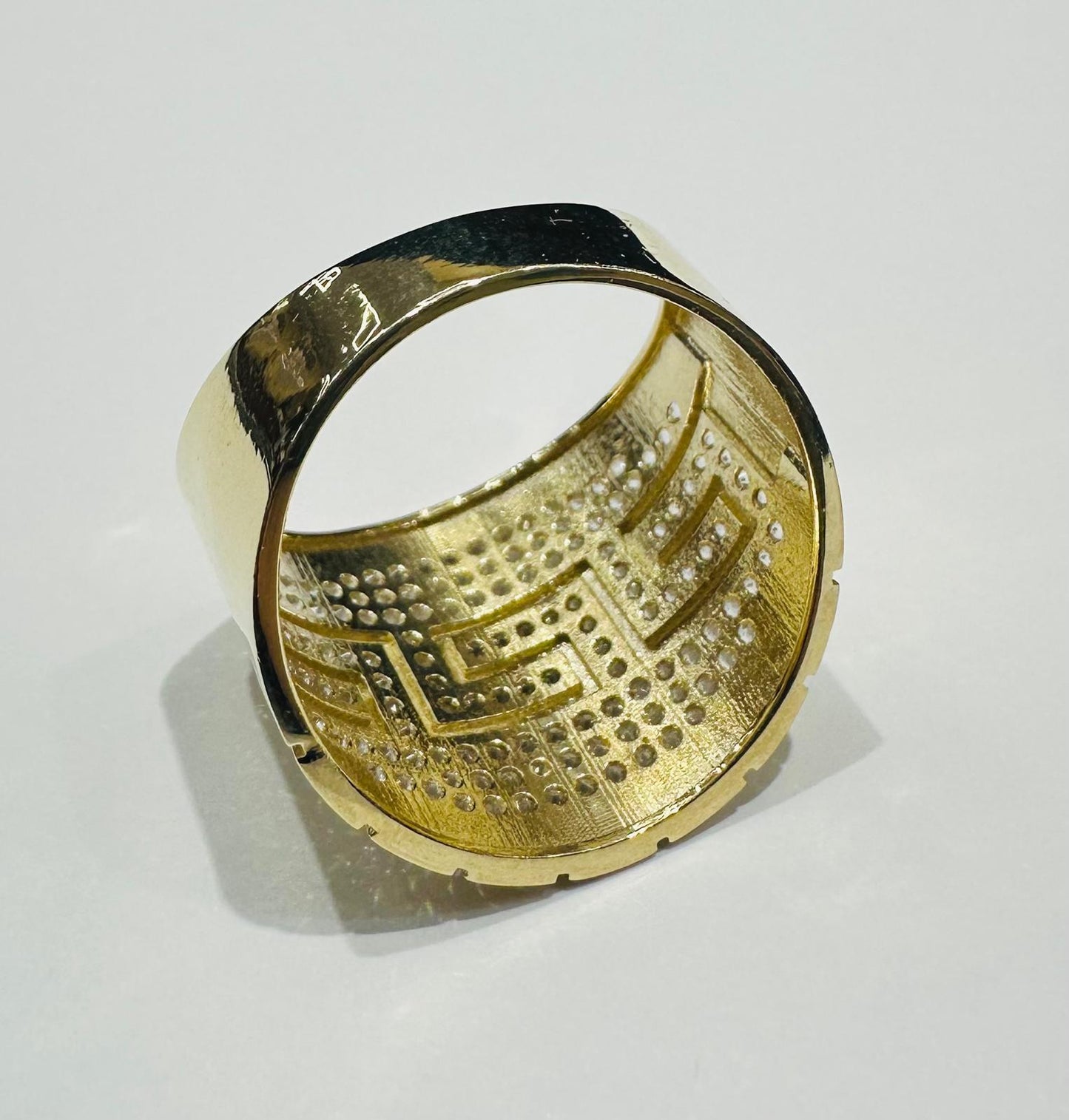 10K GOLD GREEK DESIGN RING- 4.5gm