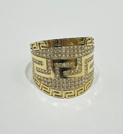 10K GOLD GREEK DESIGN RING- 4.5gm