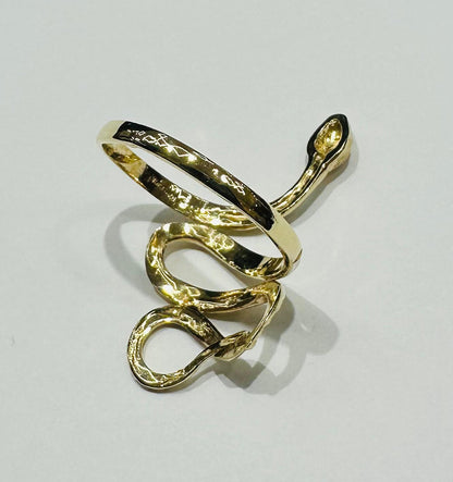 10K GOLD SNAKE RING- 2.8gm