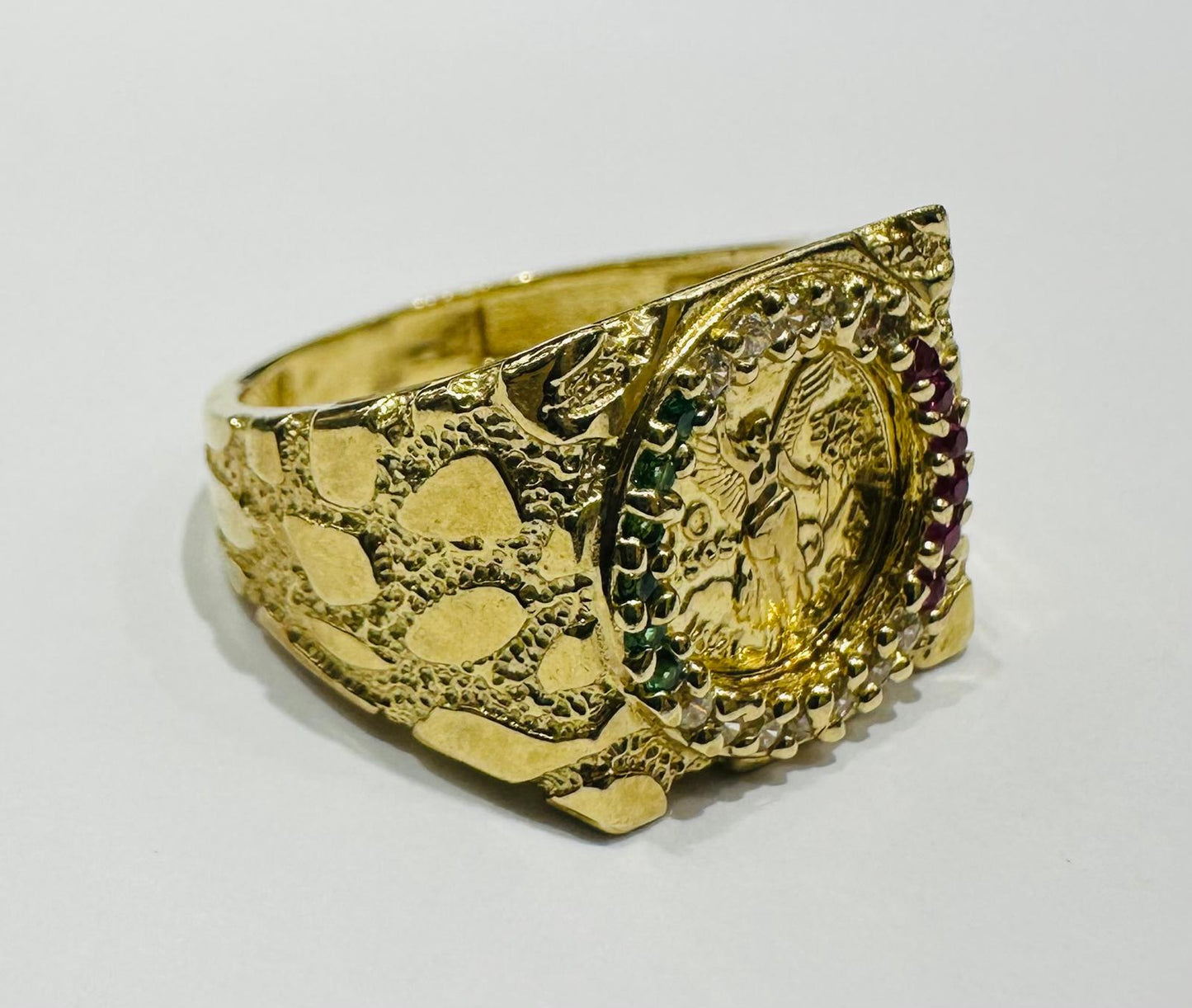 10K GOLD CENTENARIO RING- 6.2gm