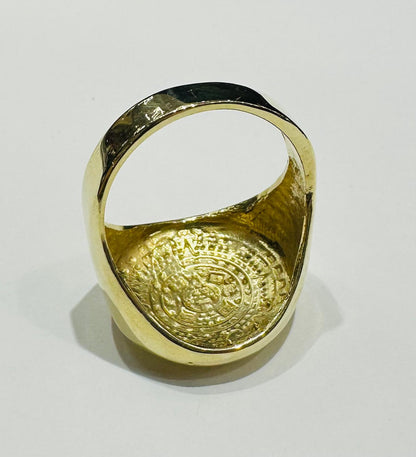 10K GOLD MAYAN CALENDER RING- 8.0gm