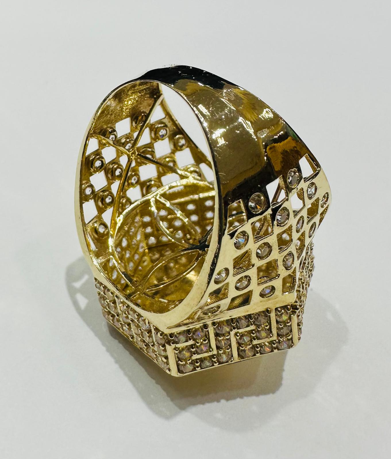10K GOLD JESUS RING- 8.7gm