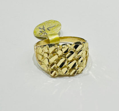 10K GOLD NUGGET RING- 2.8gm