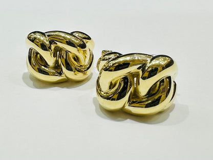 10K GOLD KNOT EARRINGS- 3.3gm