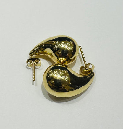 10K GOLD TEARDROP EARRINGS- 2.6gm