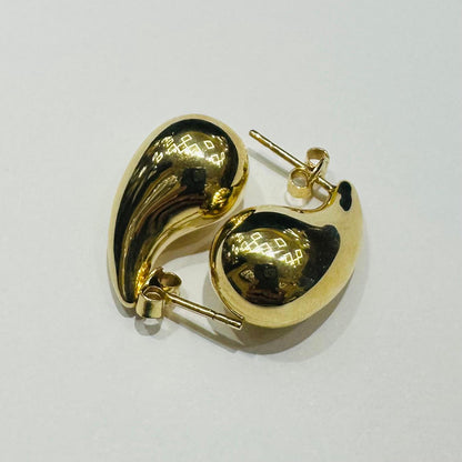 10K GOLD TEARDROP EARRINGS- 2.6gm