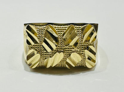 10K GOLD NUGGET RING- 5.4gm
