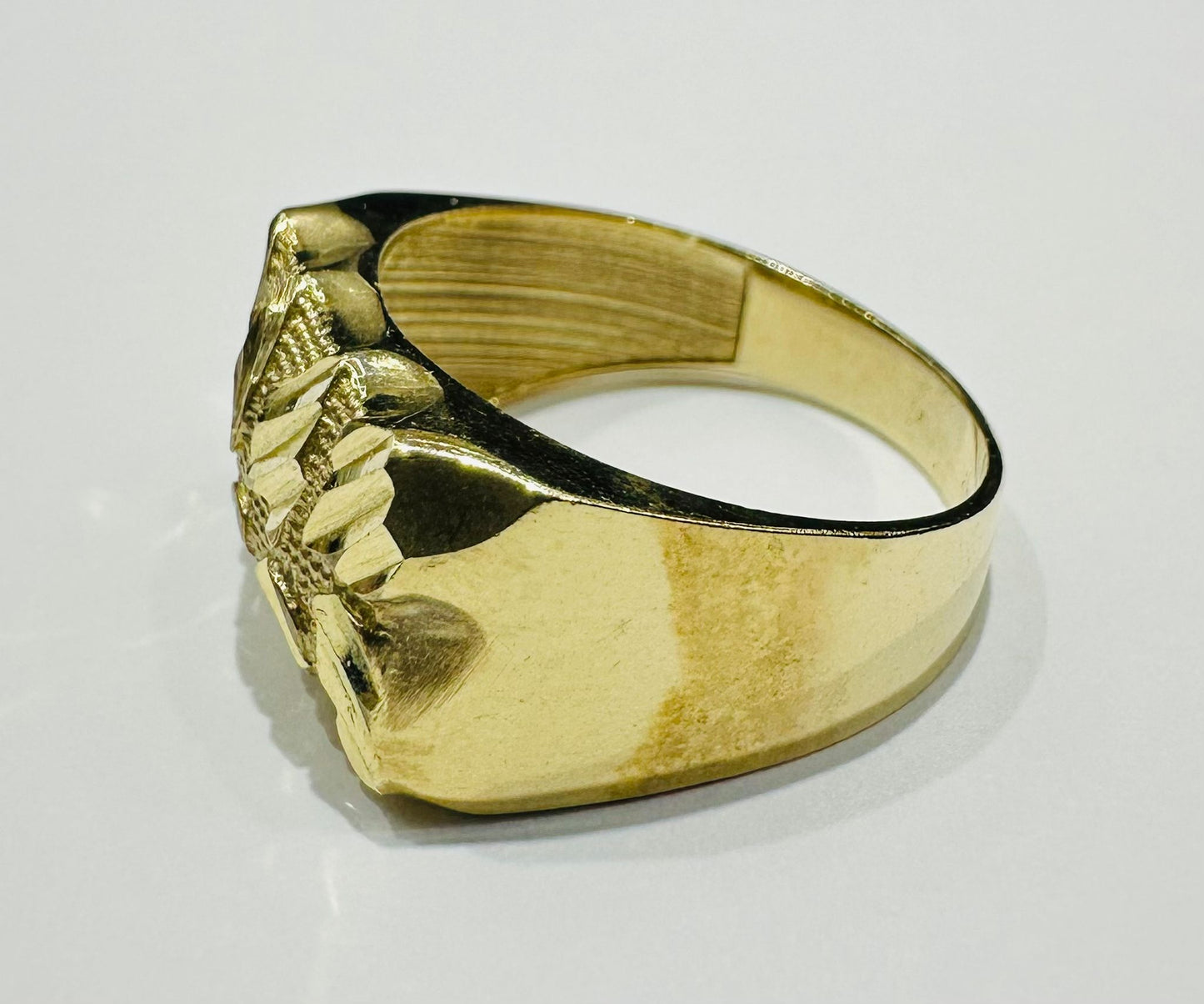10K GOLD NUGGET RING- 5.4gm