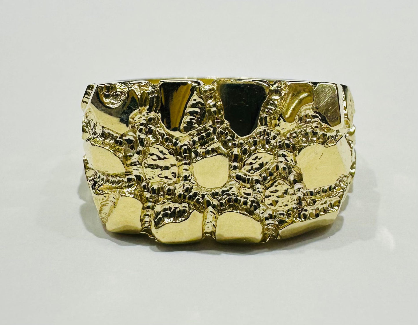 10K GOLD NUGGET RING- 7.8gm