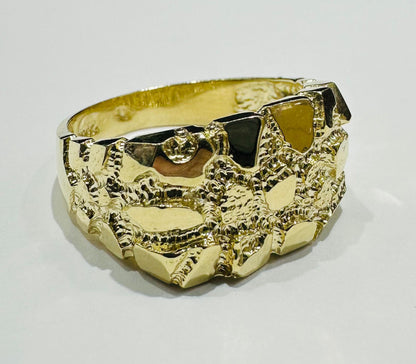 10K GOLD NUGGET RING- 7.8gm